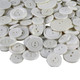 Plastic Craft Buttons- Flat White